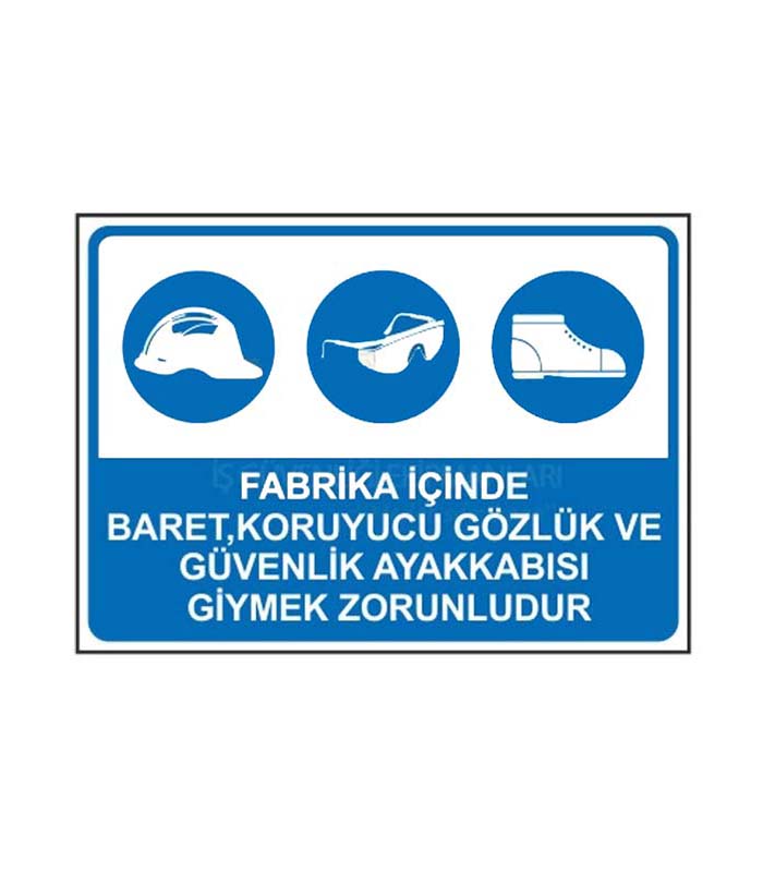 Fabrika İçinde Baret Koruyucu Gözlük Levhası kopya 3