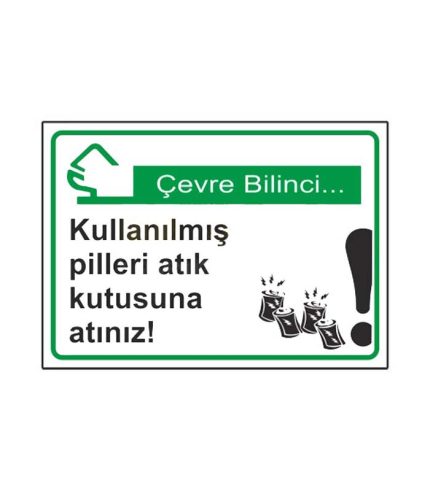 Kullanılmış Pilleri Atık Kutusuna Atınız