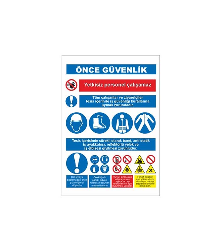 Önce Güvenlik İş levhaları kopya