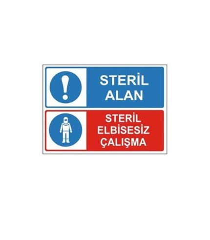 Steril Alan Steril Elbisesiz Çalışma Levhası